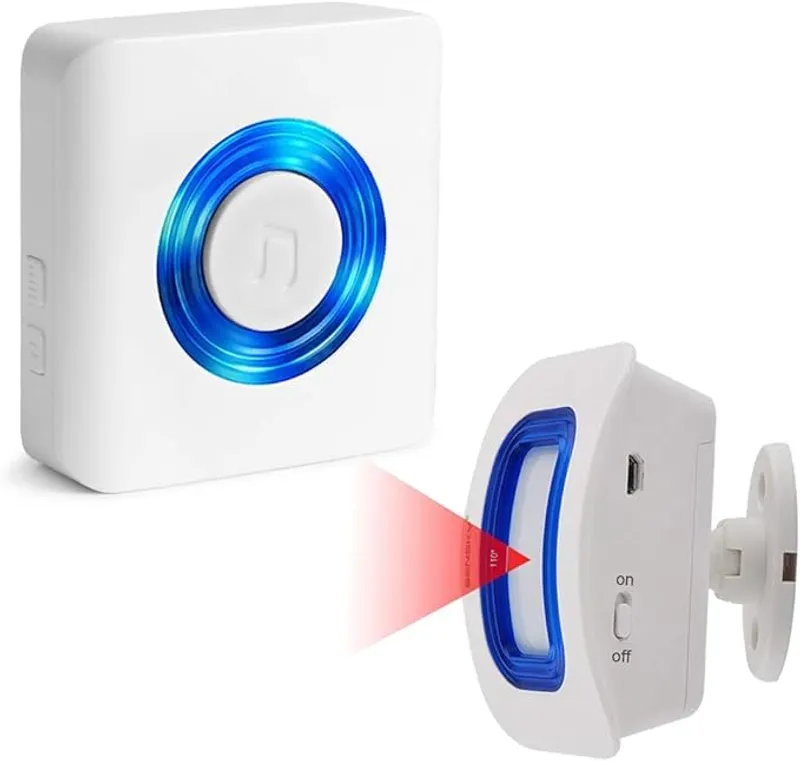 EverNary Wireless Caregiver Pager Motion Sensor Alarm Indoor Room Bed Alarms and Fall Prevention for Home/Elderly/Dementia and Kids - Wireless Caregiver Alerts - Main Image