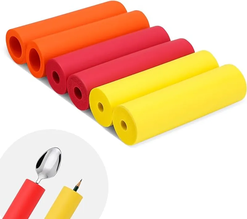 YIBEICO Foam Grip Tubing, Foam Tubes Grip Aid for Utensils, Adaptive Utensil Cutlery Padding Grip Handle for Disabled, Elderly, Arthritic and Handicapped (Straight Shaped) - Ergonomic Grip Support - Main Image