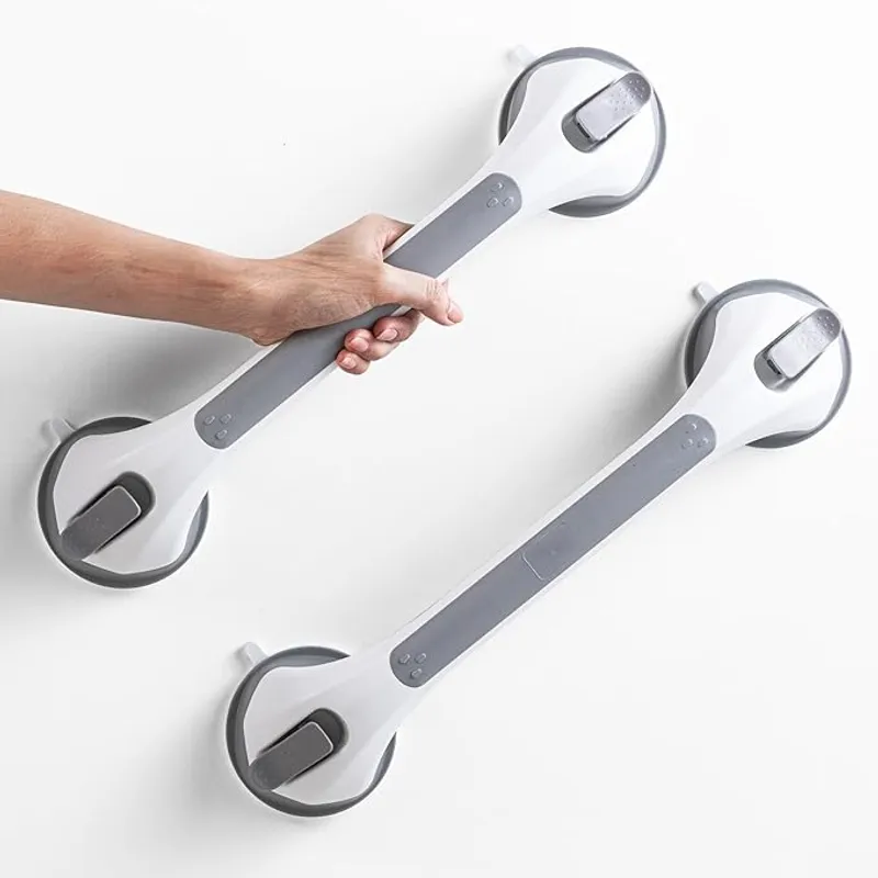 LEVERLOC 2 Pack Shower Grab Bars for Bathtubs and Showers - Easy Balance Assistance - Main Image