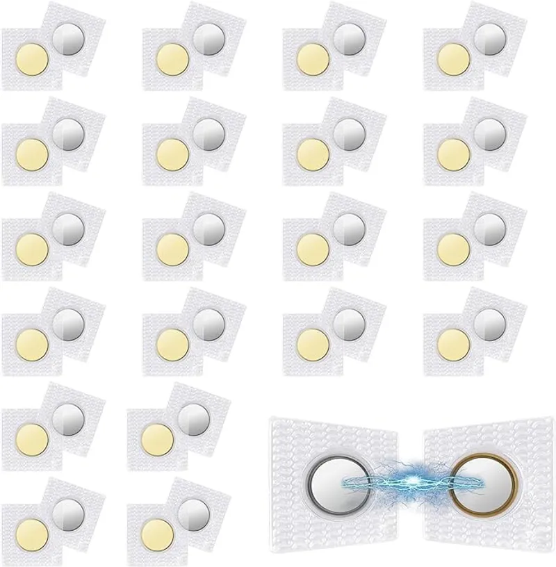 EEEKit 20 Pairs Sew in Magnets, Hidden Magnetic Snap Closure for Thin Fabric ≤ 2mm - Main Image