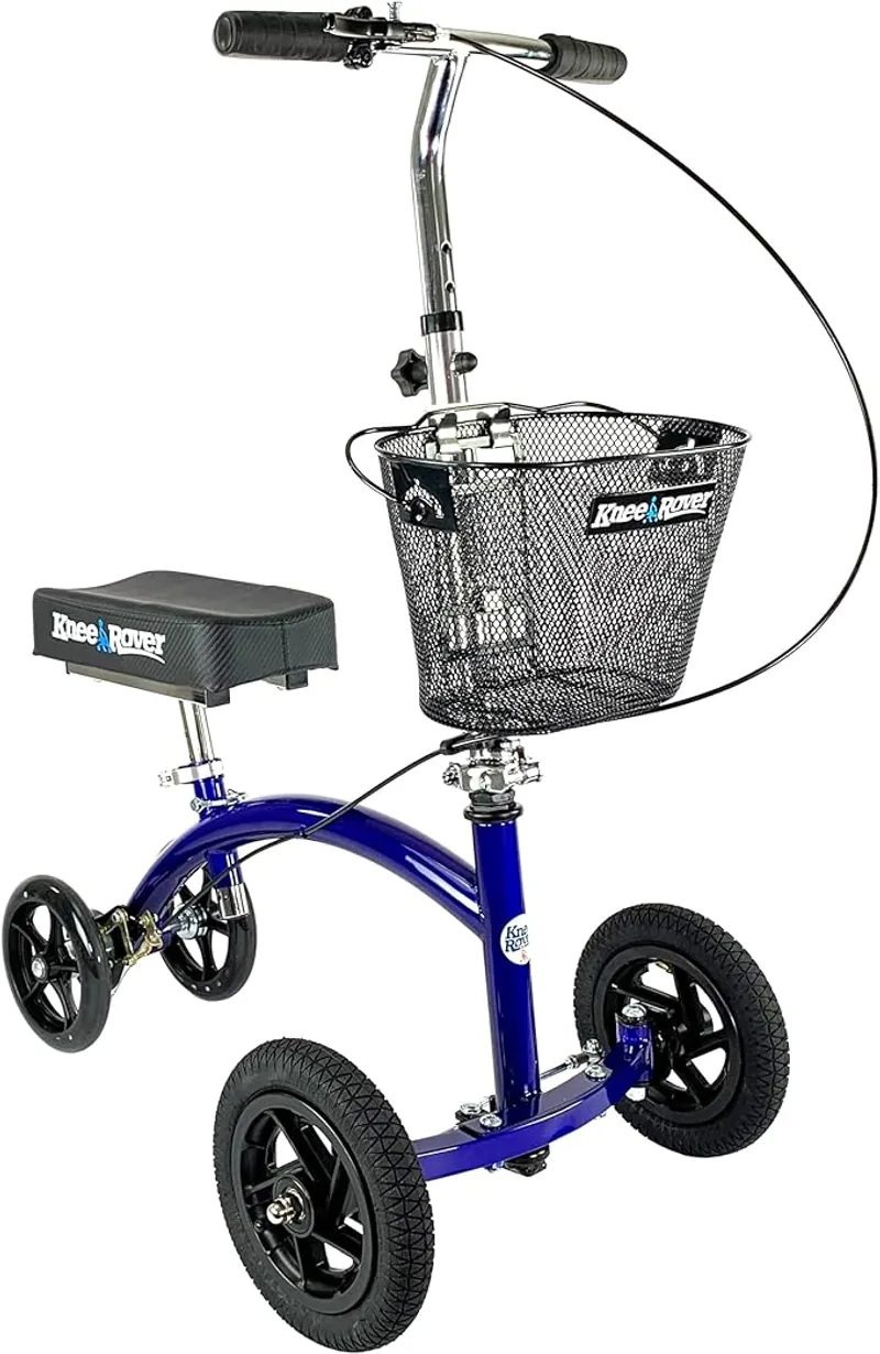 KneeRover Hybrid All Terrain Knee Scooter for Adults for Foot Surgery Heavy Duty Knee Walker for Broken Ankle Foot Injuries - Main Image